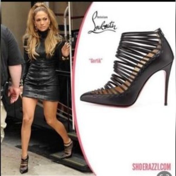 NEW Christian Louboutin Gortik Strappy Red Sole Bootie NEW - Picture 10 of 15